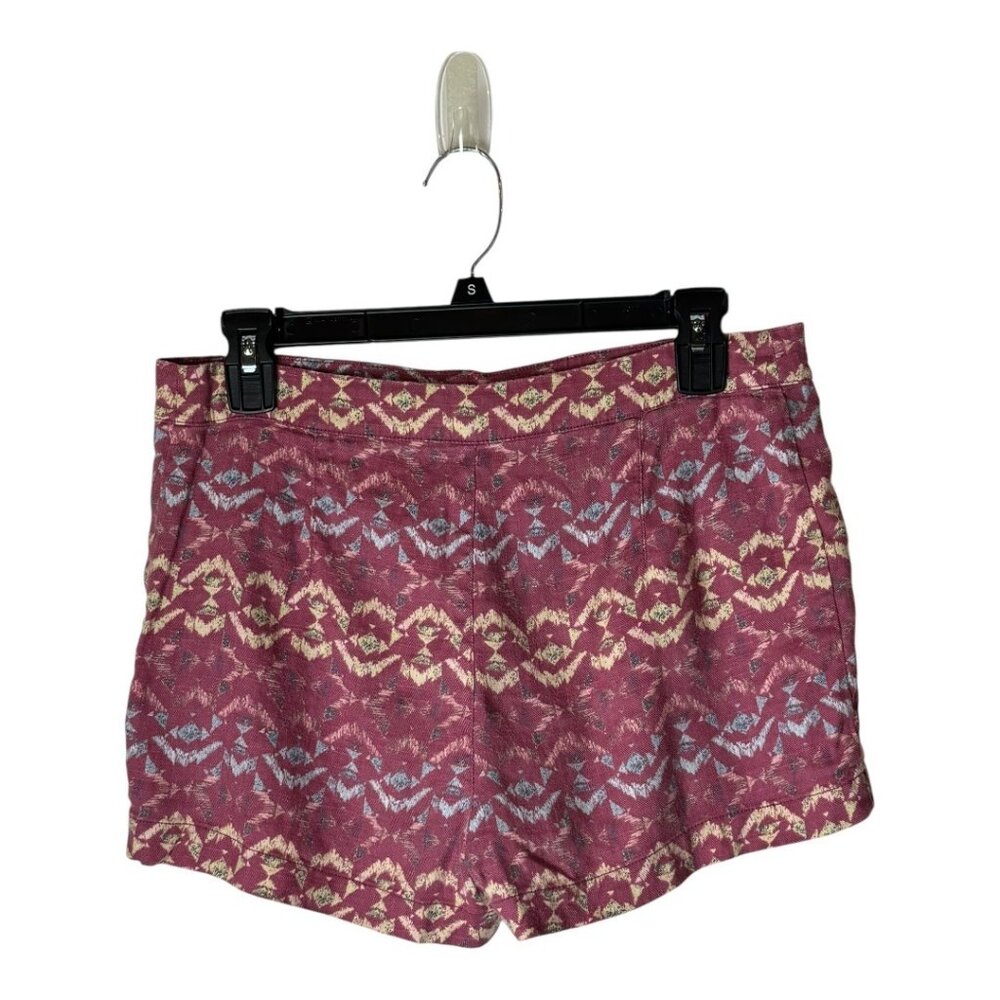 Free People Shorts Women‎ 6 Wild Plum Tribal Linen Blend Boho Retro - Picture 3 of 8